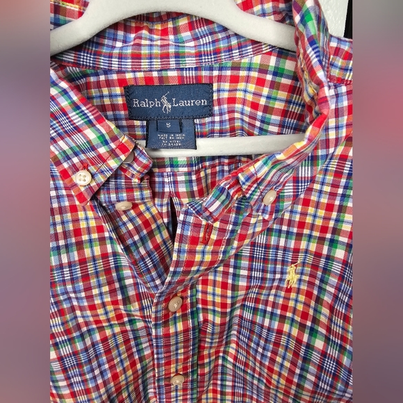 Ralph Lauren plaid button up boy's size 5 - Picture 3 of 3